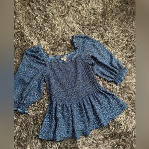 Shirt Max studio color blue floral size S